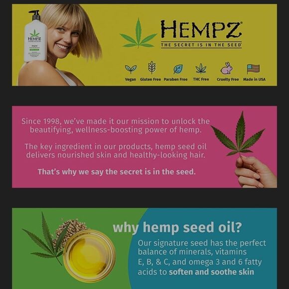 hempz Pure Herbal Tahitian Vanilla Ginger Body Wash 237 mL - Picture 3 of 3